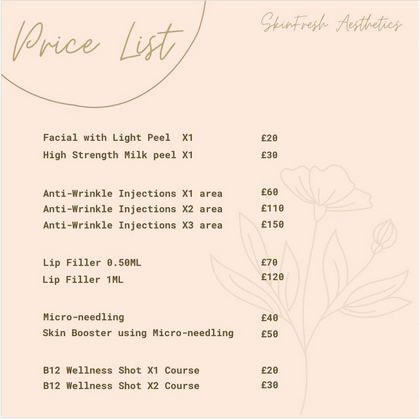 Price list